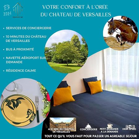 Sejour A 10 Minutes Du Chateau De Versailles Et 20 Minutes De Roland-Garros- Votre Suite Avec Lit King Size เลอเชอส์เนย์ ภายนอก รูปภาพ